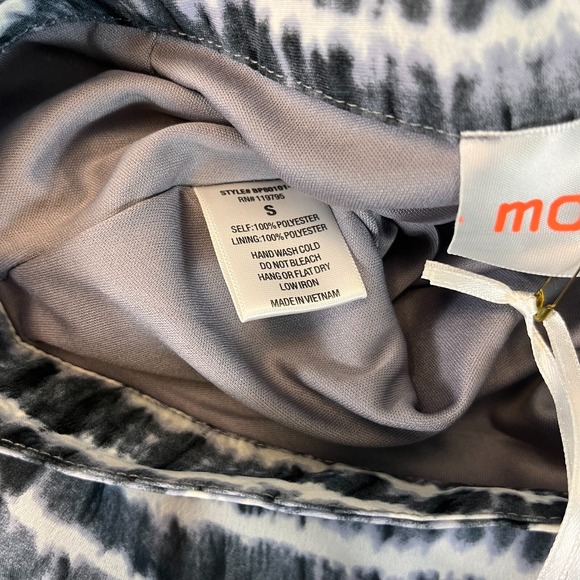 Moon Pants Size Sm Flowing Wide‎ Leg Elastic Black Stripe Stretchy Boho Summer - Picture 4 of 9